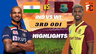 Fancode India vs West indies 3rd Odi Highlights 2022 | Ind vs Wi 3rd Odi Full Highlights
