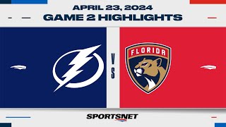 NHL Game 2 Highlights | Lightning vs. Panthers - April 23, 2024