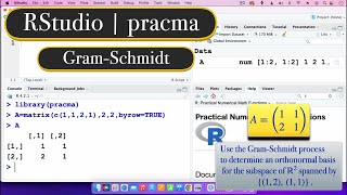 RStudio | pracma | Gram-Schmidt