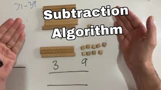 How to use the subtraction algorithm