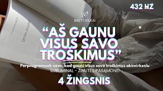 🔥4 žingsnis: Priversk pasąmonę patikėti ir patikės visata - 432 Subliminal