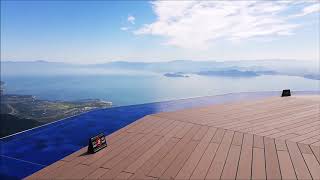 びわ湖テラス　滋賀県（琵琶湖バレイ）　天空から「琵琶湖」を望む絶景テラス　biwako valley in japan　Biwako Terrace