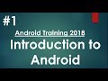 Android tutorial (2018) - 01 - Introduction to Android
