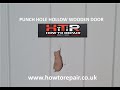 HOW TO REPAIR PUNCH HOLE HOLLOW WOOD GRAINED MOULD