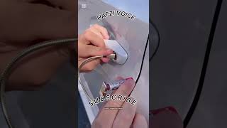 Amazing trick to unlock the car door using charging cable and magnet#cristianoronaldo#channel#funfac