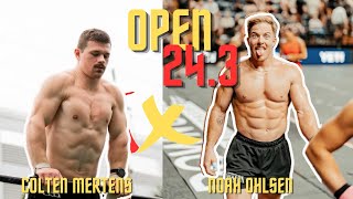 Colten Mertens vs Noah Ohlsen | OPEN CROSSFIT 24.3 | WORLD RECORD?