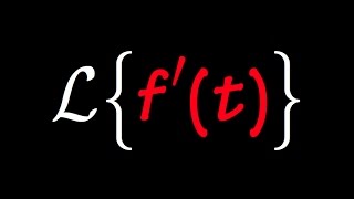 Laplace Transform of the first derivative, Laplace transform of f'(t)