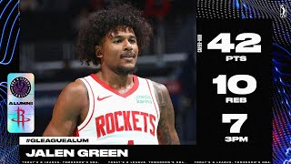 Jalen Green's HOT STEAK Continues with Career-High 42 PTS & 10 REB vs. Wizards