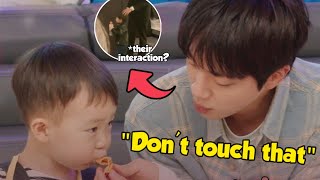 Finally revealed to the public! Jin's long-awaited interaction with his nephew is so adorable?!