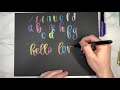 Hand Lettering Tips for Beginners Using Zebra Metallic Brush Pens