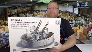 MBK unboxing #892 - 1:35 US Navy 40mm Quadruple Bofors (ZIMI Model 53001)