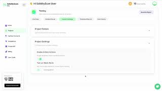 Enable Github actions to facilitate continuous security using SolidityScan