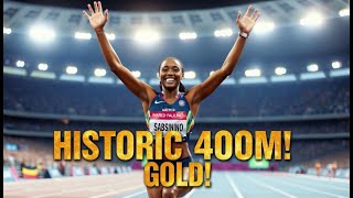 Paulino Shatters 400m Olympic Record! Dominican Republic’s First Gold  Paris 2024