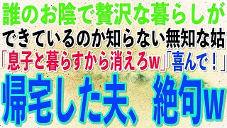 【スカッとする話】誰のお陰で贅沢な暮らしができているのかも知らない姑「嫁の存在が気に入らない！息子と暮らすからお前は今すぐ消えろw」私「はい！」→帰宅した夫が顔面蒼白に…w【修羅場】