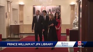Caroline Kennedy gives Prince William tour of JFK Library