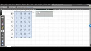 Regression analysis in excel using the matrix approach