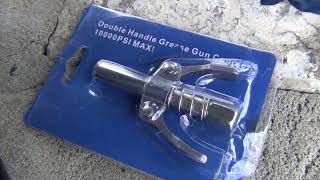 Review: 10,000 PSI Double Handle Grease Gun Coupler