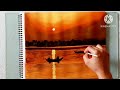 sunset painting using acrylic ||madhu art & craft||