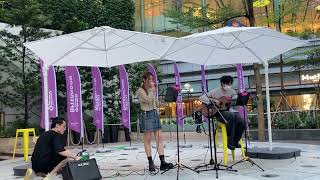 荃灣荃新天地 梁樂童 Stephanie-餘震(張敬軒) @Good Afternoon 330 Busking 2023.10.2