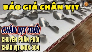 BÁO GIÁ CHÂN VỊT INOX 304 GIAO TẬN NHÀ PHÂN PHỐI SỈ LẺ GIÁ TẬN XƯỞNG | Trung Tính Composite uy tín