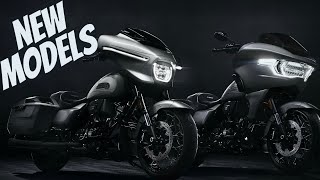 Harley Davidson reveals new models! / Road glide and Street glide cvo's