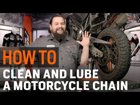 How To Clean & Lube Your Motorcycle Chain at RevZilla.com How To Clean & Lube Your Motorcycle Chain at RevZilla.com