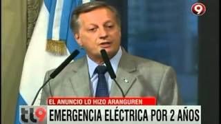 Emergencia eléctrica por 2 años