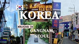 Travel Korea vlog walking in Seoul GANGNAM