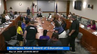 Michigan State Board of Education Meeting for May 14, 2024 - Morning Session