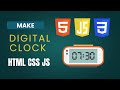 Javascript digital clock project | Make digital clock html css javascript| #digitalclock #javascript