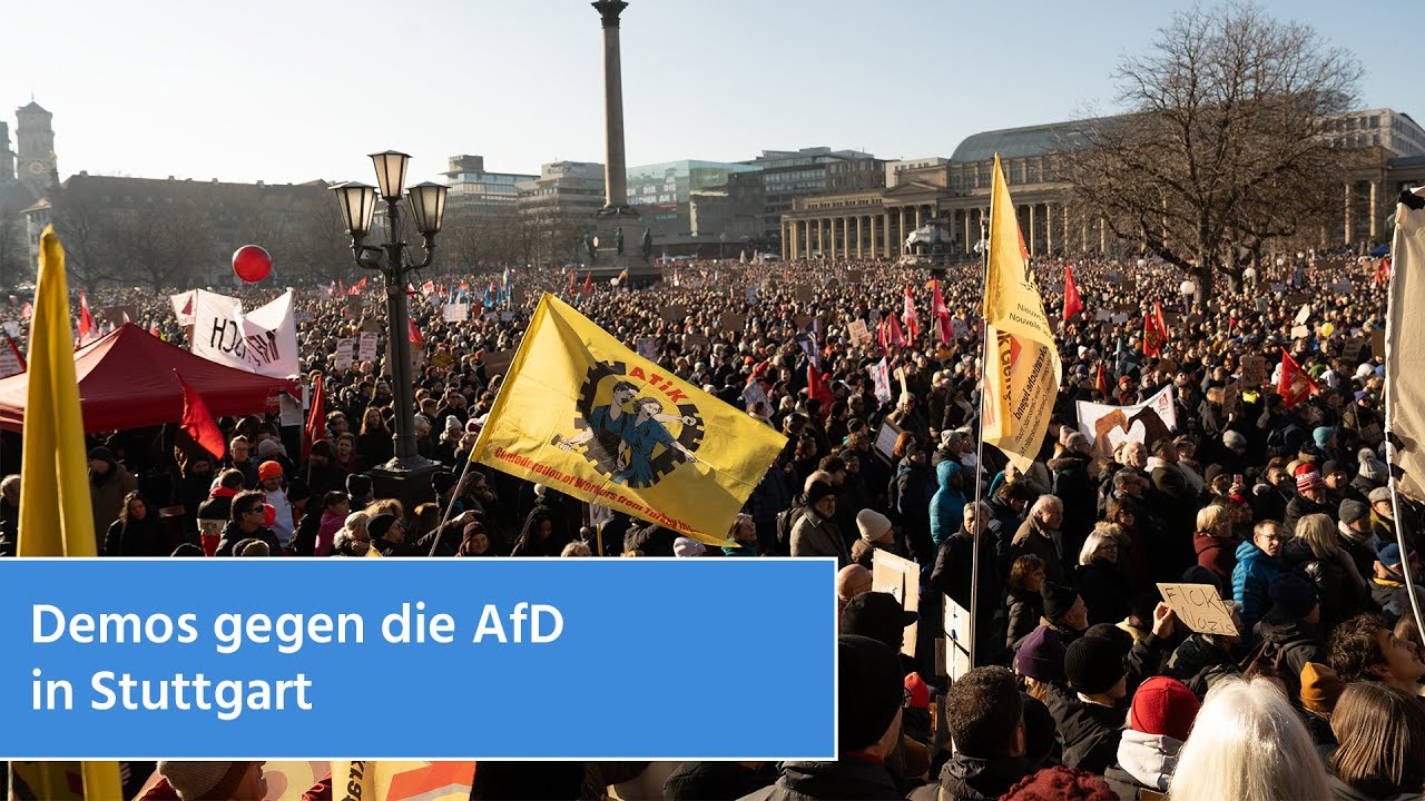 Demos Gegen Rechts In Stuttgart | STUGGI.TV - YouTube