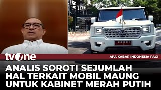 Maung Jadi Mobil Dinas, Analis: Ini Anggaran Baru di Luar yang Sudah Disetujui Kemarin | AKIP tvOne