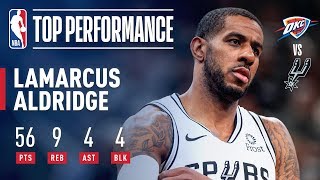 LaMarcus Aldridge Records A New CAREER HIGH 56 Points | January 10, 2019