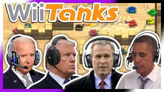US Presidents Play Wii Tanks 2