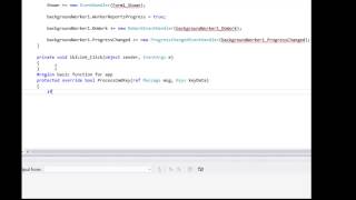 Visual Studio Background Worker C# Window application