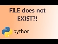 How to Check if a File Exists using Python programming language