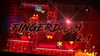 Geometry Dash - Fingerdash 100% COMPLETE 3 COINS!!!