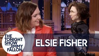 Elsie Fisher Reenacts Meeting Timothée Chalamet with a Puppet