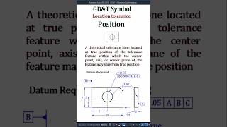 GD\u0026T Symbol | 8_Position | Location tolerance | AutoCAD #autocad #position #tolerance