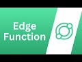 How to use Edge Function in Supabase