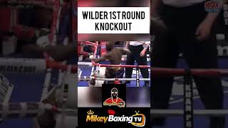 DEONTAY WILDER KNOCKOUTS AUDLEY HARRISON WINDMILL #boxing #shorts