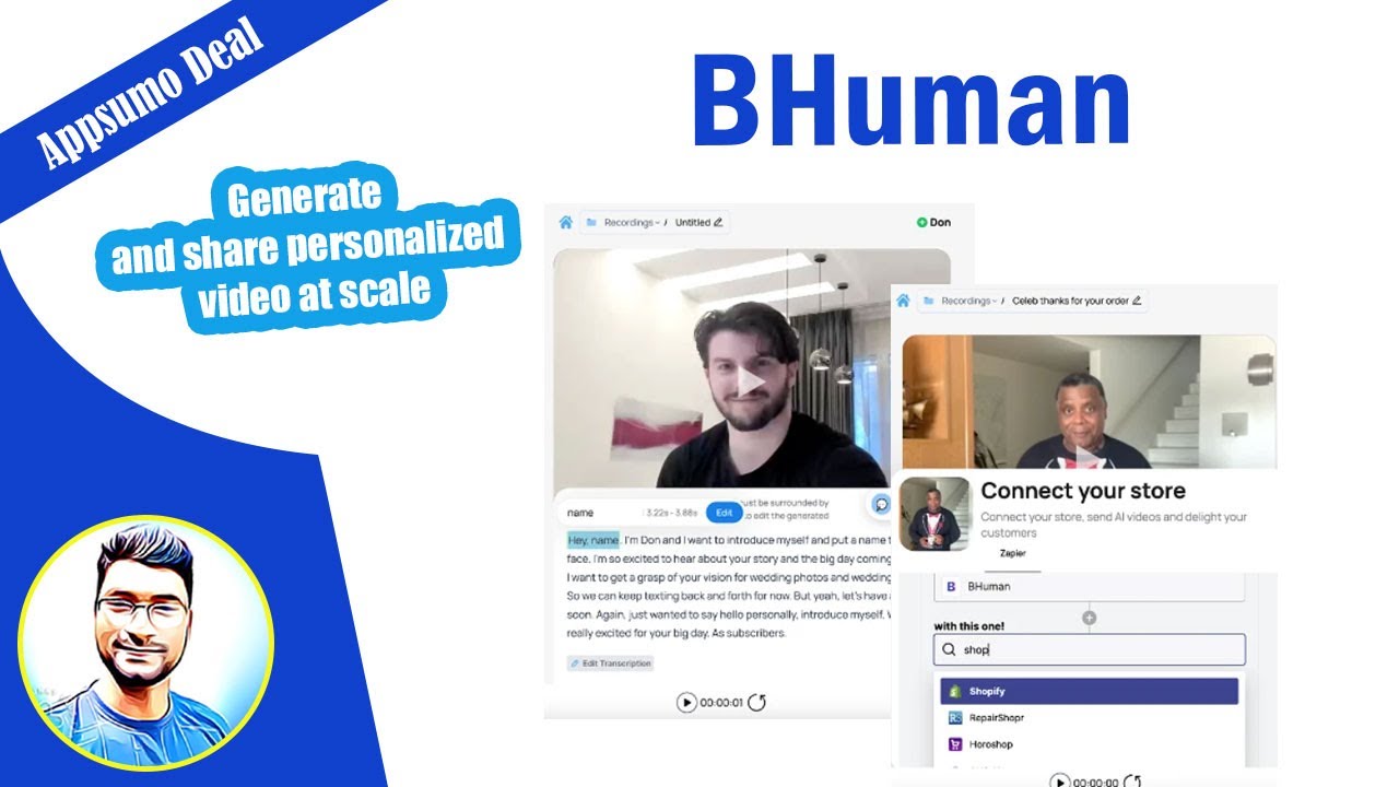 How To Create Personalized Videos At Scale With BHuman | Appsumo Review ...