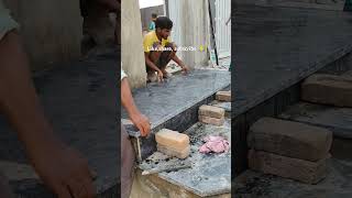 Granite stair top #graniteflooring #stairdesign #viraleshorts #stonetile