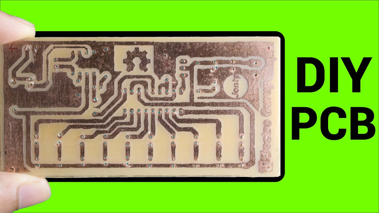 How To Make A PCB At Home | DIY PCB Etching - YouTube