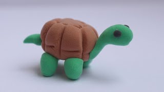 Polymer CLAY TUTORIAL Diy SIMPLE Turtle Technique | Clay DIY