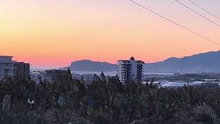 Sonnenuntergang, 7° Alanya Türkei an 22. Februar 2025 Sunset