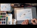 akvarellfestés kezdőknek és haladóknak vadlúd akvarell wild goose watercolor művészlelkek műhelye