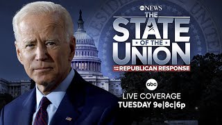 WATCH LIVE: State of the Union 2023:  Biden addresses joint session of congress, Republican response
