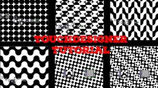 Touchdesigner Tutorial: 6 Black & White Patterns using very basic operators