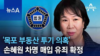 ‘목포 부동산 투기 의혹’ 손혜원 차명 매입 유죄 확정 | 뉴스A